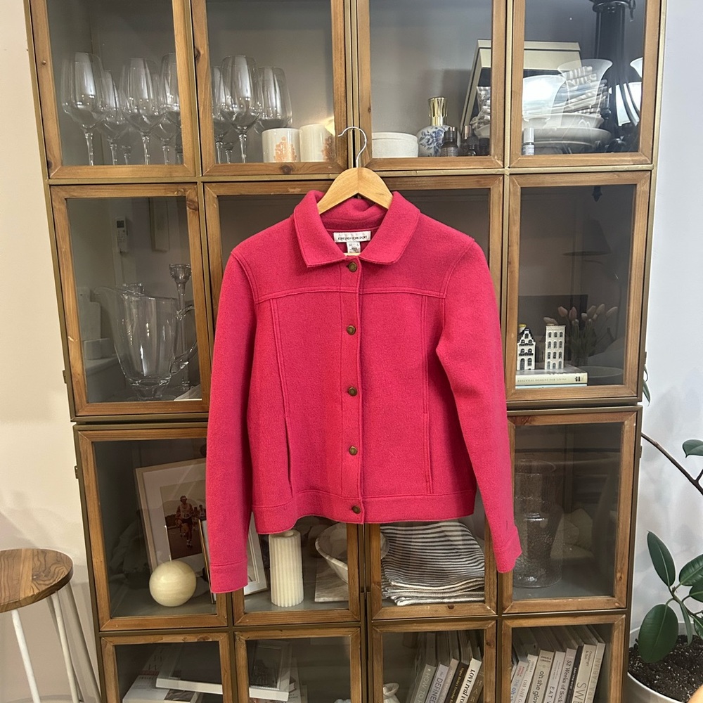 Wool Bright Pink Jacket